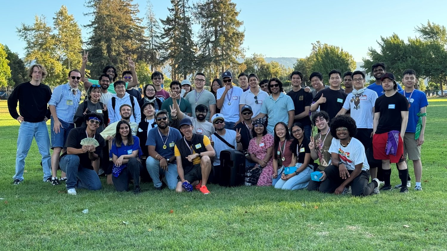 Intern Ship community gathered at a Bay Area park meetup